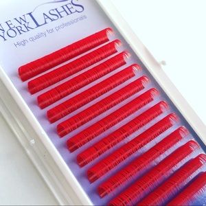 NYLashes Volume Eyelash Extensions Red color